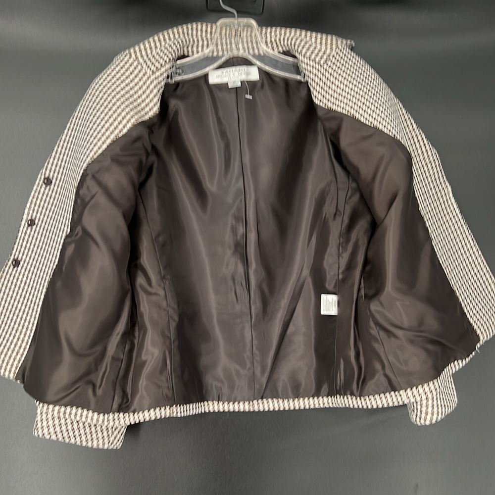 TAHARI HOUNDSTOOTH BLAZER‎ - Picture 6 of 7